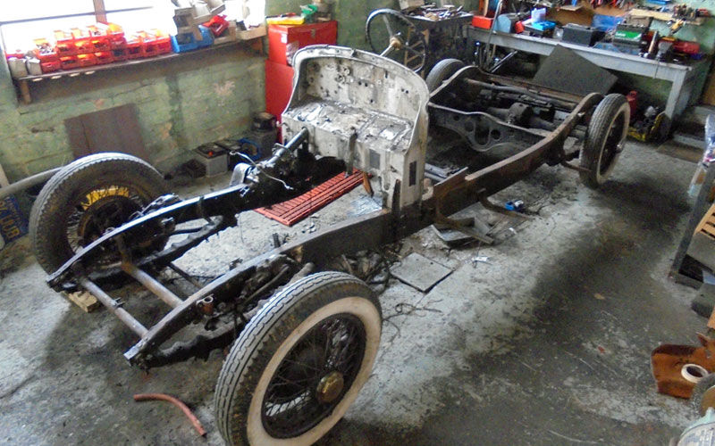 Vintage Rolls Car Chassis